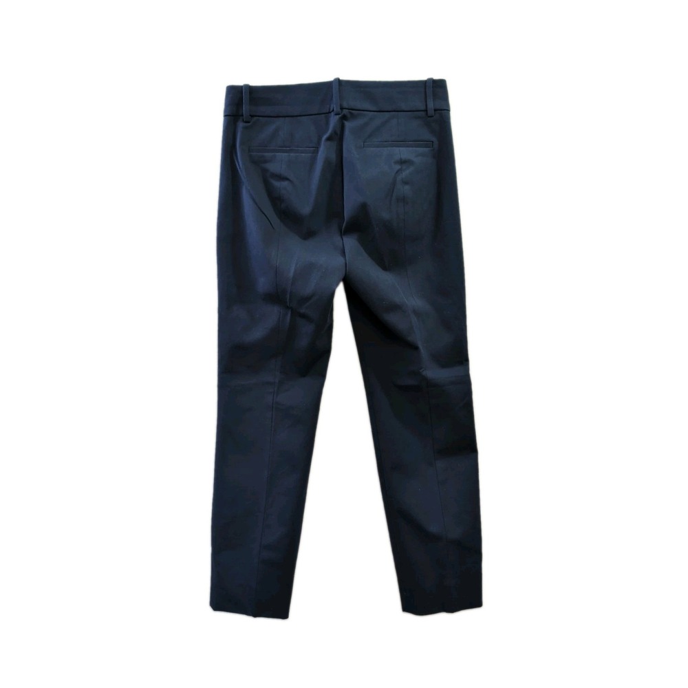 J Crew Cameron Chino Trouser Pant Womens 4 Blue Slim Stretch Business Casual - Picture 2 of 8